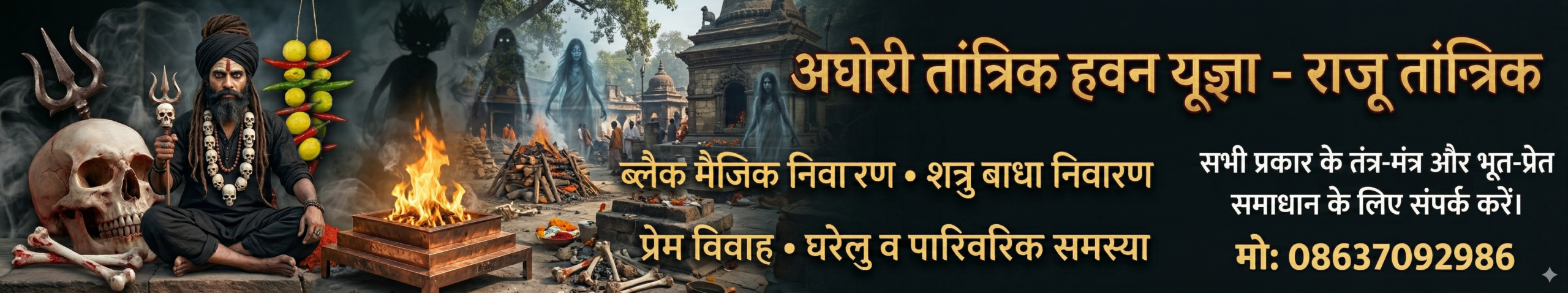 Best Aghori Tantrik in India | Vashikaran Specialist & Black Magic Removal